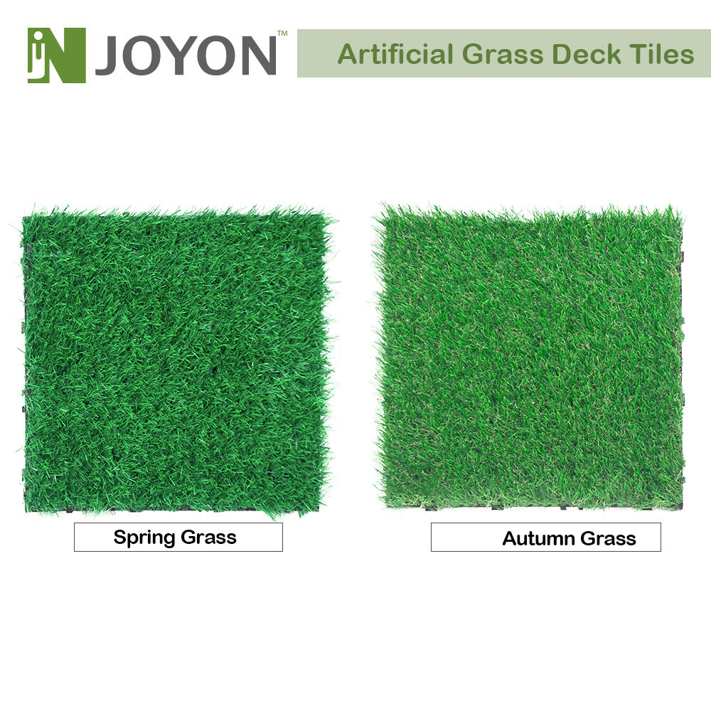  Artificial Landscaping Autumn Grass Interlocking Deck Tile
