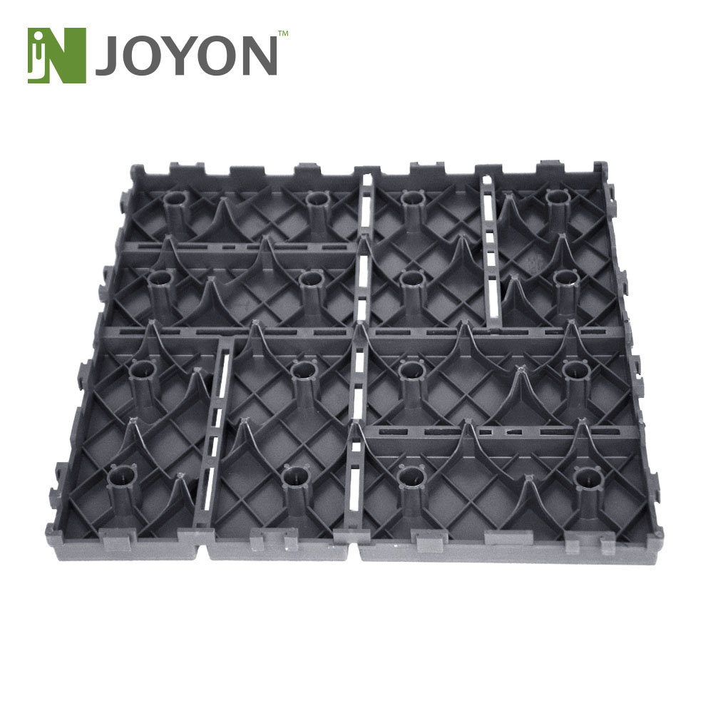 Gray Checker PP Plastic Interlocking Deck Tile