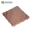 Brown Diagonal PP Plastic Interlocking Deck Tile