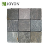 9 Slat Natural Colorful Real Stone Slate Interlocking Deck Tile