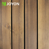 Natural Solid Wood Camphor Pine Straight Slat Interlocking Deck Tile, Long 4-Slat