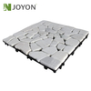 White Color-blocking Pure Natural Real Stone Sliced Marble Interlocking Deck Tile