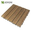 Natural Solid Wood Camphor Pine Straight Slat Interlocking Deck Tile, Long 5-Slat