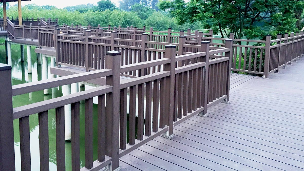 outdoor wpc decking fences